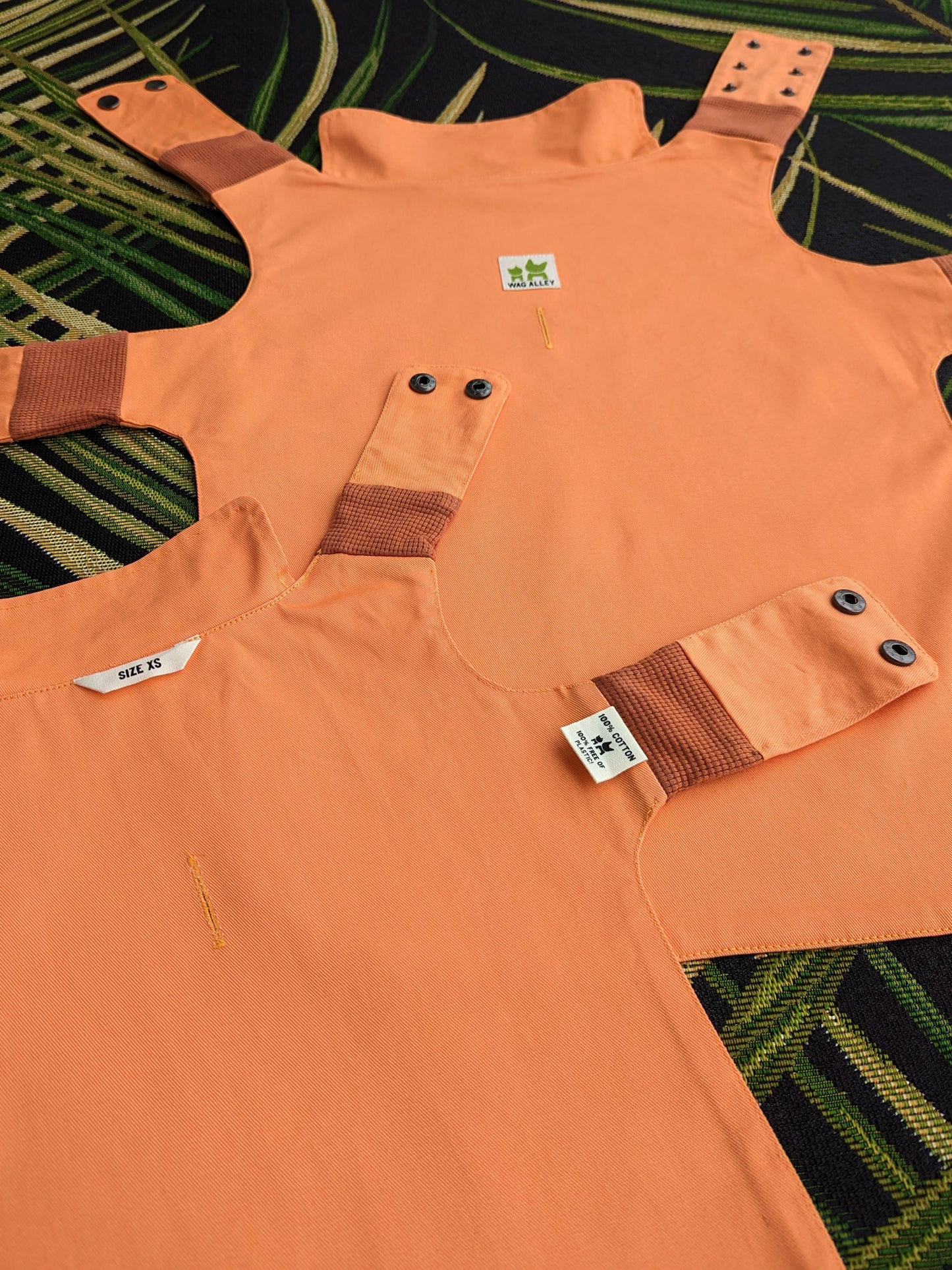 Plastic-Free Raincoat Orange Citrus