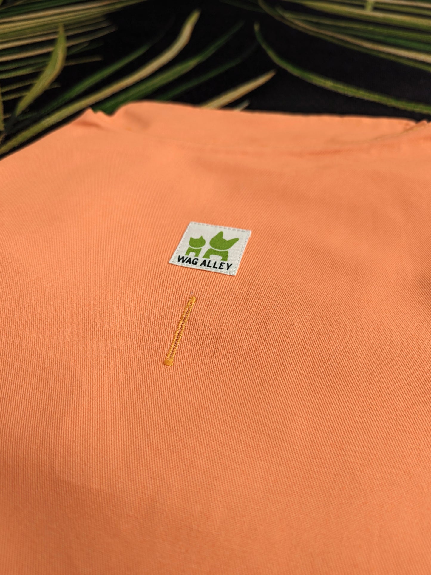 Plastic-Free Raincoat Orange Citrus